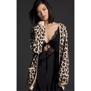 Porridge cheetah print Cardigan